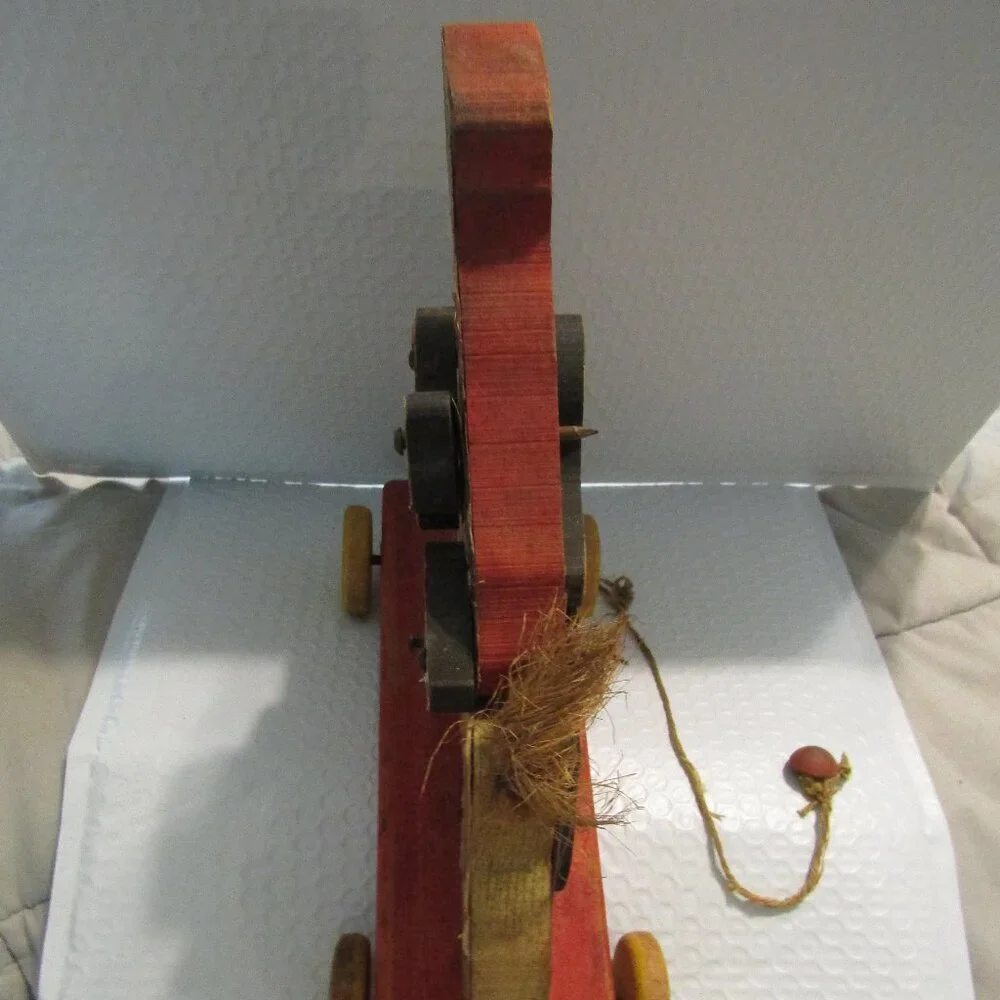 Antique Original 1929 FISHER PRICE POPEYE RIDING HORSE TOY #705 Pull String